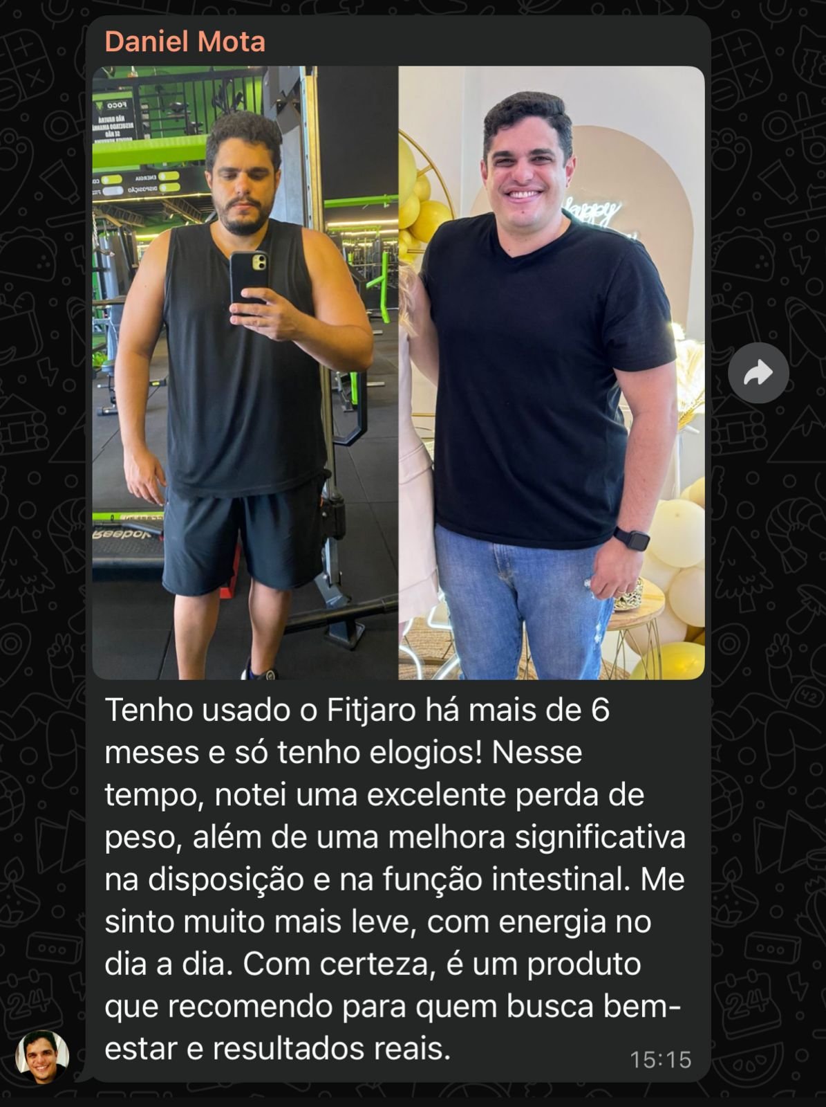Resultado Real FitJaro Black - Antes e Depois 1